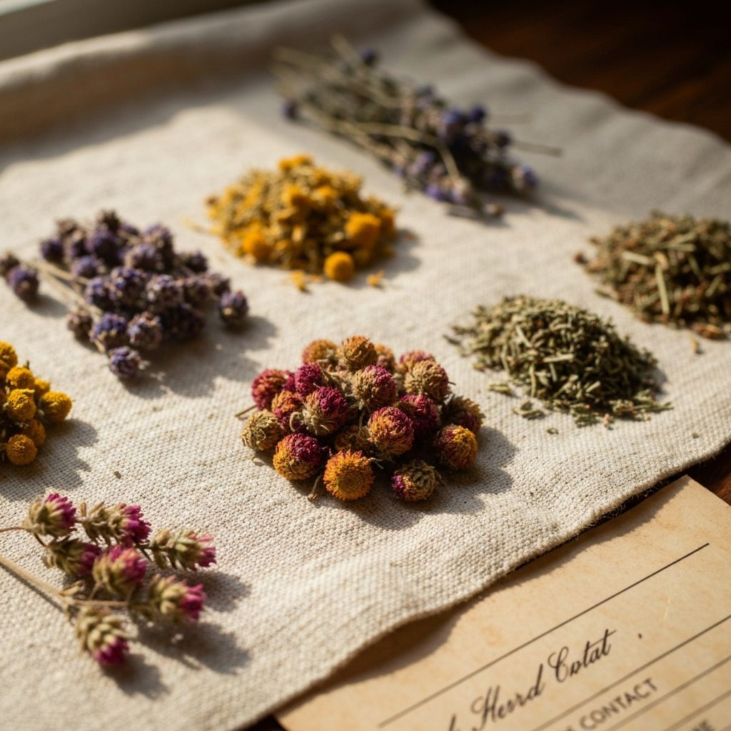 Botanical herbs and label